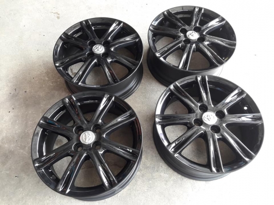 ขายล้อแม็กทำสีใหม่ vios 16" ยางใหม่ปี19 ขายล้อแม็กทำสีใหม่ vios 16" ยางใหม่ปี19