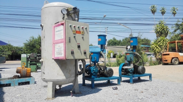 เครื่องผลิตสุญญากาศ VACUUM PUMP มาครบชุดพร้อมตู้คอนโทรลไฟ/ถังพัก/ตัวแวคคัม ขนาด 5 HP เครื่องผลิตสุญญากาศ VACUUM PUMP มาครบชุดพร้อมตู้คอนโทรลไฟ/ถังพัก/ตัวแวคคัม ขนาด 5 HP