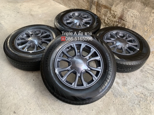 ล้อแม็กป้ายแดง ISUZU X-Series ขอบ 16 รุ่นใหม่ล่าสุด พร้อมยางป้ายแดง 215-70-16 Bridgestone รถออกปี 19