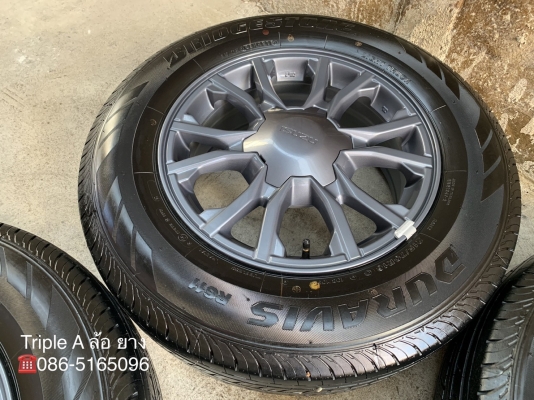 ล้อแม็กป้ายแดง ISUZU X-Series ขอบ 16 รุ่นใหม่ล่าสุด พร้อมยางป้ายแดง 215-70-16 Bridgestone รถออกปี 19