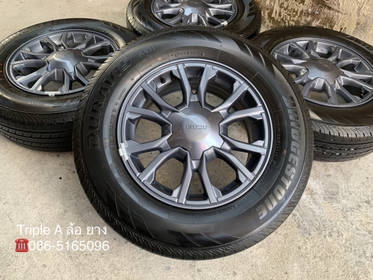 ล้อแม็กป้ายแดง ISUZU X-Series ขอบ 16 รุ่นใหม่ล่าสุด พร้อมยางป้ายแดง 215-70-16 Bridgestone รถออกปี 19