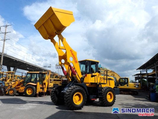ขายรถตักล้อยางมือหนึ่ง ซิโนแมช-ฉางหลิน รุ่น 947H แขนยาวพิเศษ 4.8 เมตร เกียร์ไฟฟ้า ZF เครื่องยนต์ Cummins บุ้งกี๋ 4 คิว