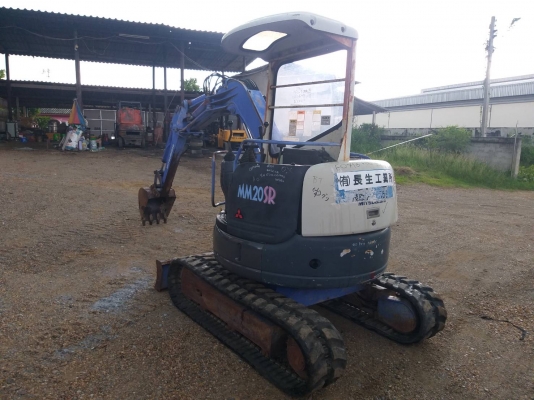 ขายรถแมคโค MITSUBISHI MM20SR แทรคยาง บูมออฟเซท คอนโทรลสั้น ไฟฟ้า ติอต่อ 098-7962549