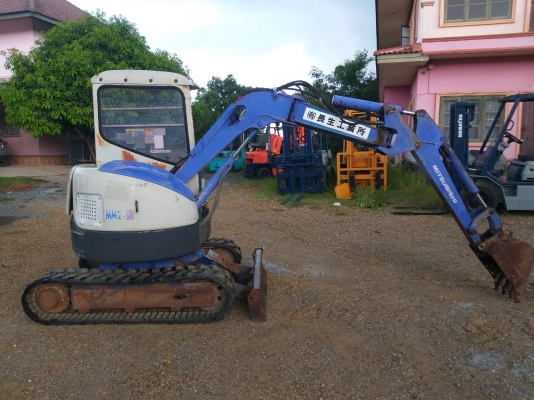 ขายรถแมคโค MITSUBISHI MM20SR แทรคยาง บูมออฟเซท คอนโทรลสั้น ไฟฟ้า ติอต่อ 098-7962549