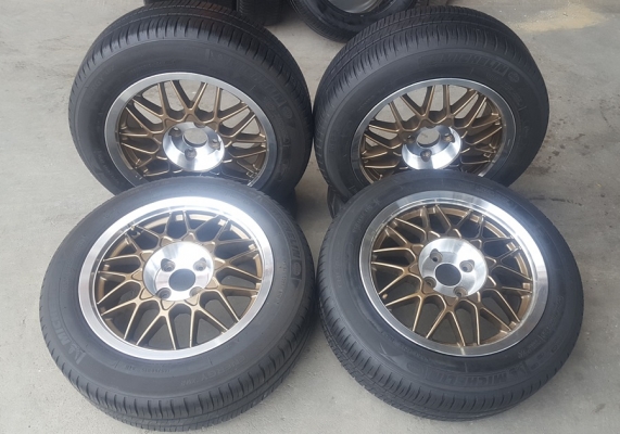 ล้อมือ2 ขอบ15 4รู100 ยาง185/60/15   4 ล้อ