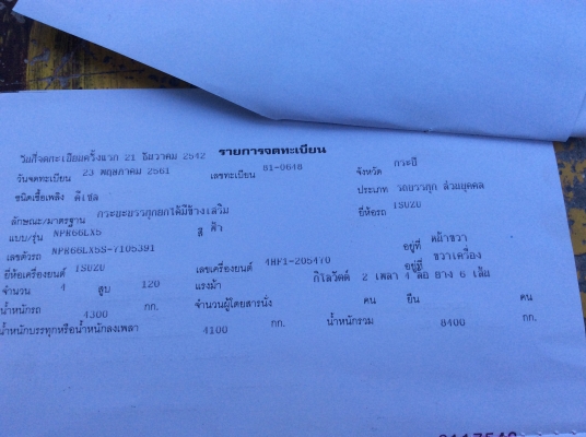 ขาย ISUZU 6 ล้อดั้มพ์