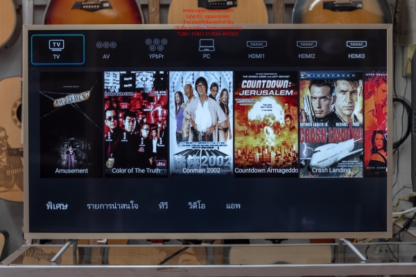 TCL UHD 4K SMART TV รุ่น 43P2US สภาพใหม่ มีคู่มือ กล่อง