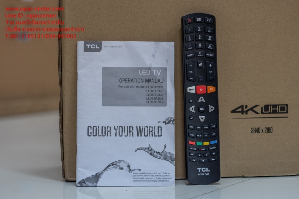 TCL UHD 4K SMART TV รุ่น 43P2US สภาพใหม่ มีคู่มือ กล่อง