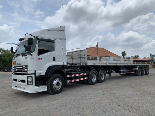 ขาย หัวลาก ISUZU 360 แรงม้า ปี 59 หางพื้นเรียบสามเพลาสามมิตร ปี 60 พร้อมแยกขายหัวหาง ราคาคุยกัน รถสว ขาย หัวลาก ISUZU 360 แรงม้า ปี 59 หางพื้นเรียบสามเพลาสามมิตร ปี 60 พร้อมแยกขายหัวหาง ราคาคุยกัน รถสว