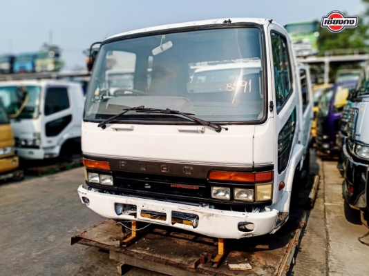 หัวเก๋ง FUSO FN627 สีขาว  หัวแคบ พร้อมเครื่องยนต์ 6D16 Turbo 260 Euro 2