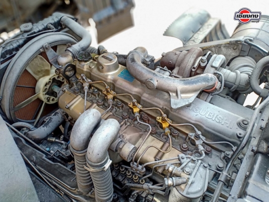 หัวเก๋ง FUSO FN627 สีขาว  หัวแคบ พร้อมเครื่องยนต์ 6D16 Turbo 260 Euro 2