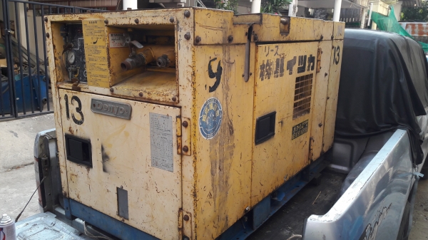 ขายเครื่องปั๊มลมสกรู DENYO DPS-90SSB2 เก่านอก # ขนาด 7 บาร์ 90cfm สภาพดี พร้อมใช้ 87000บาท โทร084-5424150 line id : rapinzat