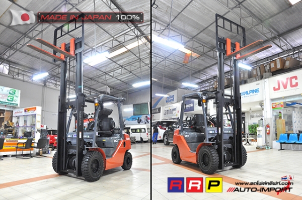 ขายรถโฟล์คลิฟท์มือสอง TOYOTA รุ่น 8FG20-30911 นำเข้าจากประเทศญี่ปุ่น 100\% ไม่เคยใช้งานในไทย