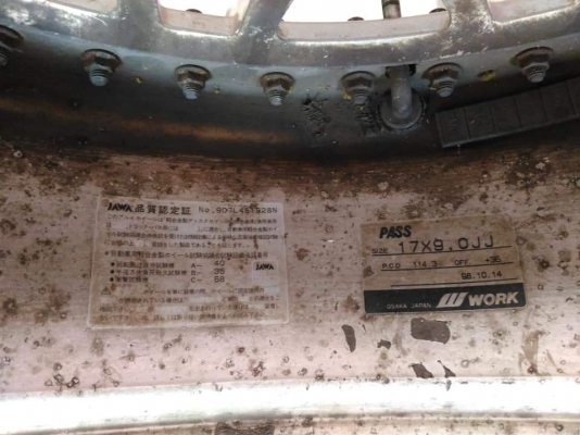 ล้อแท้ Work vs ขอบ 17*8/9,ET35/35,4/5H114.3 เดิม 100\% ขายตามสภาพ ถูกๆ ทั้งชุด 17,500.- *** ล้อเดิมเทิร์นได้ ติดตั้งฟรีค่ะ รับบัตร ส่งทั่วไทย ล้อแท้ Work vs ขอบ 17*8/9,ET35/35,4/5H114.3 เดิม 100\% ขายตามสภาพ ถูกๆ ทั้งชุด 17,500.- *** ล้อเดิมเทิร์นได้ ติดตั้งฟรีค่ะ รับบัตร ส่งทั่วไทย