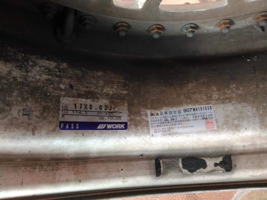 ล้อแท้ Work vs ขอบ 17*8/9,ET35/35,4/5H114.3 เดิม 100\% ขายตามสภาพ ถูกๆ ทั้งชุด 17,500.- *** ล้อเดิมเทิร์นได้ ติดตั้งฟรีค่ะ รับบัตร ส่งทั่วไทย ล้อแท้ Work vs ขอบ 17*8/9,ET35/35,4/5H114.3 เดิม 100\% ขายตามสภาพ ถูกๆ ทั้งชุด 17,500.- *** ล้อเดิมเทิร์นได้ ติดตั้งฟรีค่ะ รับบัตร ส่งทั่วไทย
