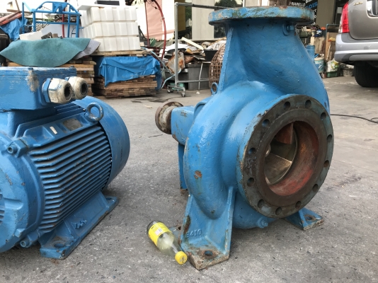 ขายปั๊มน้ำหอยโข่ง Ebara 200x150FS4J พร้อมมอเตอร์ 40HP. 380V (ไม่มีแท่น) สภาพสวยมากเดิมๆ หมุนนิ่ม พร้อมใช้งาน