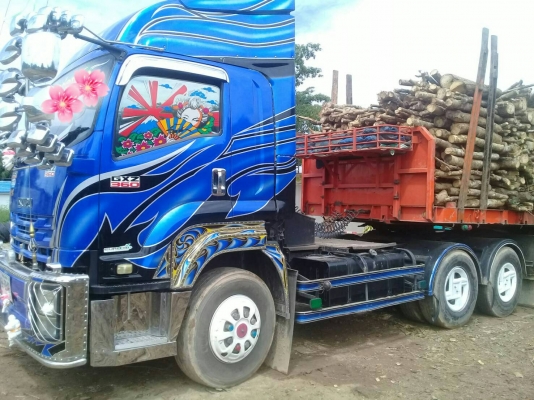 ขายหัวลากISUZU DECA 360 ปี56 ไมล์600000 พร้อมหางพื้นเรียบพนัส3เพลาราคา 1,800,000