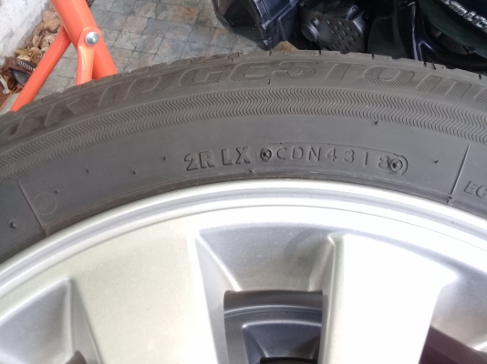 bridgestone ecopia ep150  พร้อมล้อแม็ก Mitsubishi 4 วง