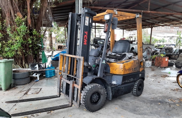 ขาย รถฟอร์คลิฟต์ TCM 1.5 ตัน เชื้อเพลิงเบนซิน สภาพดีพร้อมใช้งาน
