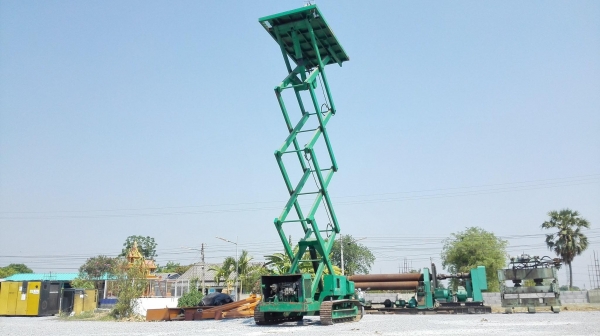 เอ็กลิฟท์ตีนตะขาบญี่ปุ่น X-LIFT NICHI JAPAN เครื่องยนต์ดีเซล ISUZU 4 สูบ ความสามารถ ยกสูง 12 เมตร รั