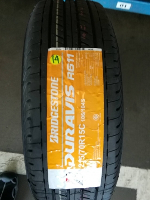 ยางใหม่ Bridgestone Duravis 215-70-15 ปี 2019 ยางใหม่ Bridgestone Duravis 215-70-15 ปี 2019