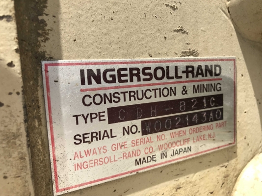 ขายรถเจาะ INGERSOLLRAND รุ่น CDH-821C รถนำเข้าจากญี่ปุ่น ขายถูก ๆ ครับ