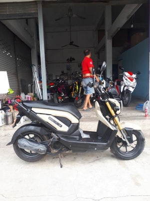 Zoomer X สีน้ำตาลดำ ปี 2557 รถสวยๆ (ล้อแม็กซ์) ประหยัดน้ำมัน