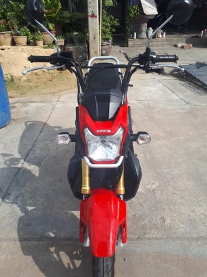 Honda Zoomer X สีแดงดำ เรือนไมล์ดิจิตอล ปี 2559 ตัวท๊อป โฉมใหม่ล่าสุด