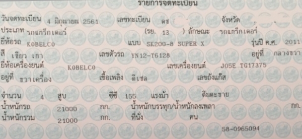 KOBELCO MARK 8 Super X รถช่วงล่างเต็ม บอดี้สวยสีสันเดิมๆ เอกสารทะเบียนภาษีเต็ม ใช้งาน 15,050 ชม. ภายในเก๋งสะอาด แอร์เย็น พร้อมใช้งานได้เลย ราคาต่อรองได้ครับ