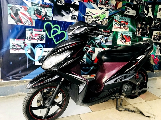 mio 125 gtx สีดำเทา ตัวท็อปล้อแมกซ์ รถบ้าน เครื่องเดิมดี สีสวย 16900