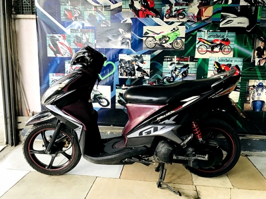 mio 125 gtx สีดำเทา ตัวท็อปล้อแมกซ์ รถบ้าน เครื่องเดิมดี สีสวย 16900