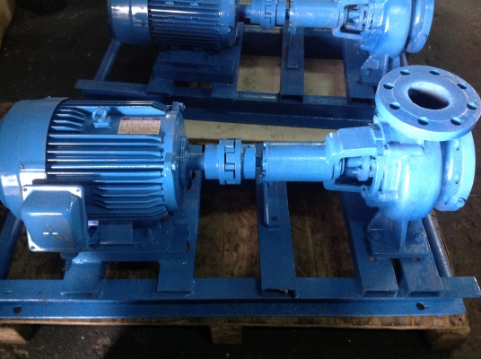 ขายปั้มน้ำหอยโข่ง 4"/3" มอเตอร์ 7.5 HP 1450 รอบ/นาที 2 ตัว ตัวระ 13000 ขายปั้มน้ำหอยโข่ง 4"/3" มอเตอร์ 7.5 HP 1450 รอบ/นาที 2 ตัว ตัวระ 13000