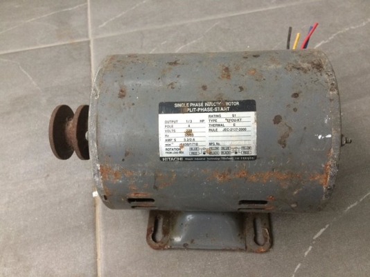 มอเตอร์ HITACHI 1/3 HP สภาพดี
