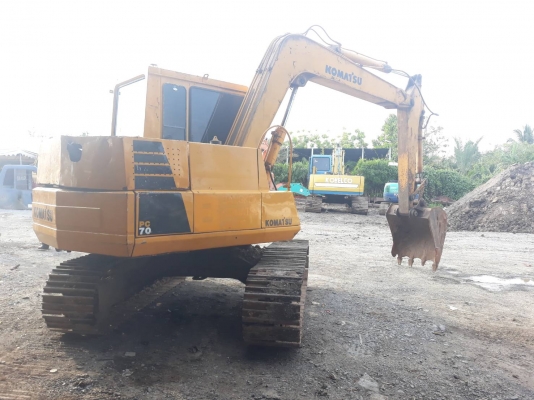 Komatsu PC60-5 เครื่องเดิม ปั๊มเดิม ตัวเดินอย่างทน ตัวเดินฮิตาชิ โซ่หนา ใบแทร็ก 45 cm เอกสารซื้อขาย