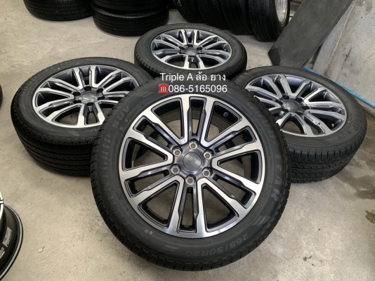 ล้อแม็กป้ายแดง Ford Everest ขอบ 20 รุ่นใหม่ล่าสุด พร้อมยางใหม่ป้ายแดง 265-50-20 GoodYear รถออกปี 19 สวยกริ๊บๆ