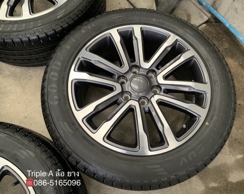 ล้อแม็กป้ายแดง Ford Everest ขอบ 20 รุ่นใหม่ล่าสุด พร้อมยางใหม่ป้ายแดง 265-50-20 GoodYear รถออกปี 19 สวยกริ๊บๆ