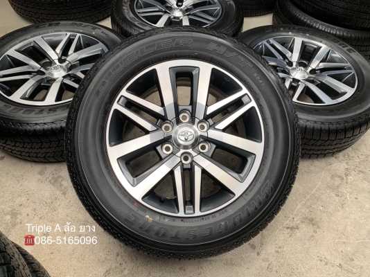 ล้อแม็กป้ายแดง Toyota New Fortuner ขอบ 18 พร้อมยางป้ายแดง 265-60-18 Bridgestone ปี 19 สวยกริ๊บๆ