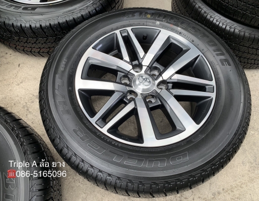 ล้อแม็กป้ายแดง Toyota New Fortuner ขอบ 18 พร้อมยางป้ายแดง 265-60-18 Bridgestone ปี 19 สวยกริ๊บๆ