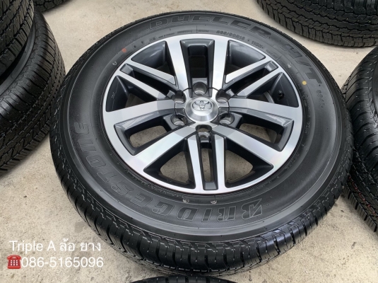 ล้อแม็กป้ายแดง Toyota New Fortuner ขอบ 18 พร้อมยางป้ายแดง 265-60-18 Bridgestone ปี 19 สวยกริ๊บๆ