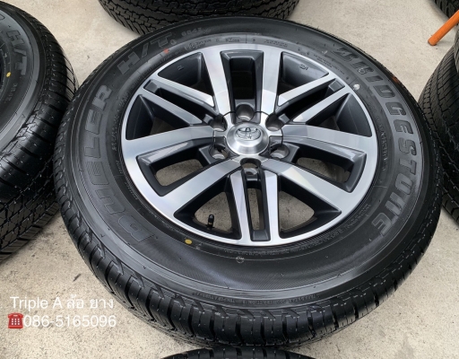 ล้อแม็กป้ายแดง Toyota New Fortuner ขอบ 18 พร้อมยางป้ายแดง 265-60-18 Bridgestone ปี 19 สวยกริ๊บๆ