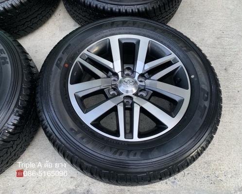 ล้อแม็กป้ายแดง Toyota New Fortuner ขอบ 18 พร้อมยางใหม่ป้ายแดง 265-60-18 Dunlop ปี 19 สวยกริ๊บๆ
