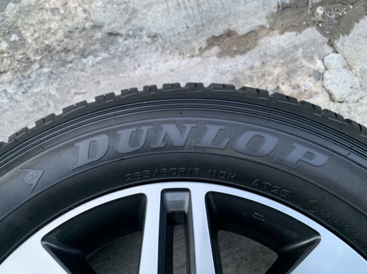 ล้อแม็กป้ายแดง Toyota New Fortuner ขอบ 18 พร้อมยางใหม่ป้ายแดง 265-60-18 Dunlop ปี 19 สวยกริ๊บๆ