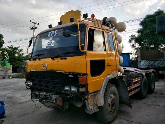 Hino 10ล้อ หัวลาก 6เกียร์มีเกียร์สโลว์ มีปั้มพาวเวอร์ปั่นดัมพ์แบะถึงฝั่งน้ำมันไฮโดรลิค ระบบหัวฉีดngv