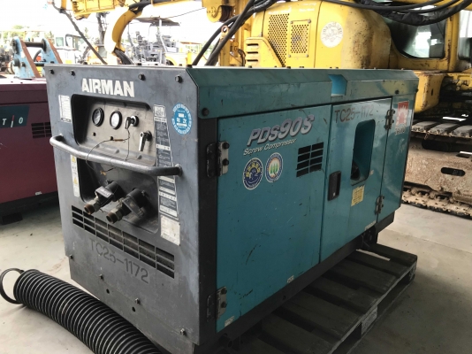 ปั้มลม สกรู AIRMAN รุ่น PDS90S นำเข้าตรงจากญีปุ่น เครื่องสวย ราคาไม่แพงครับ