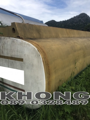 ขายด่วน ถังน้ำมันปาล์ม 16000 ลิตร สภาพสวย ยกลงจากรถแค่สีจืด พ่นสีใหม่สวยเลยพร้อมใช้งาน เพียง 135000 บาท