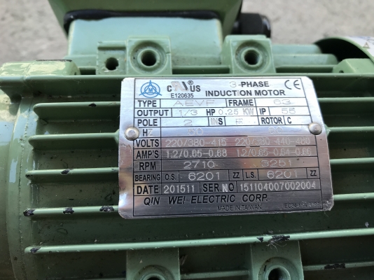 ขายปั๊มเคมี-ปั๊มน้ำมัน Magnet Pump Assoma 1/3HP. 380V made in Taiwan สภาพสวย ใหม่มาก หมุนนิ่ม พร้อมใช้งาน มี 3ตัวครับ ราคาตัวละ 3,300 บาท