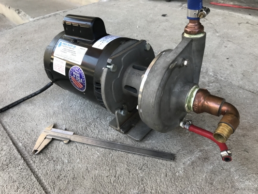 ขายปั๊มน้ำหอยโข่งหัวสแตนเลส 316L Price pump 1/2HP. 220V ไฟบ้าน made in USA. สภาพสวยใหม่มาก ใช้ในงานน้ำร้อนและอุตสาหกรรมอาหารได้ดี พร้อมใช้งาน