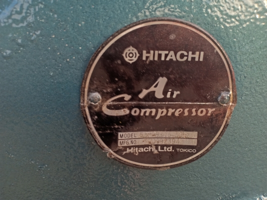 ปั๊มลมฮิตาชิ มอเตอร์ไฟบ้าน สภาพดีใช้งานได้เลย