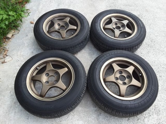 ขายล้อแม็กขอบ14 4รู100 มี4วงครบสวยๆ พร้อมเเถมยางครบ ถูกมาก4400บ.