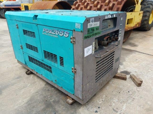 ปั้มลม AIRMAN PDS265S # 55-5B10241 0.7บาร์ มือสองญี่ปุ่น